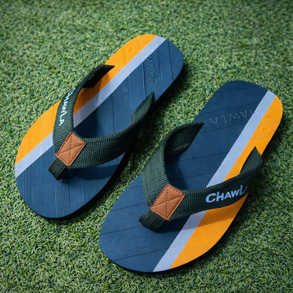 CHAWLA Men’s Casual Flip Flops – Lightweight & Durable Comfort