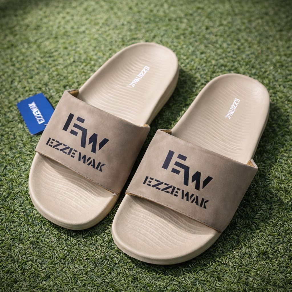 EZZEWAK Comfort Slide Sandals – Beige | Lightweight Daily Wear